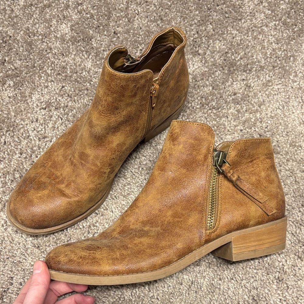 Madden Girl Brown Ankle Boots